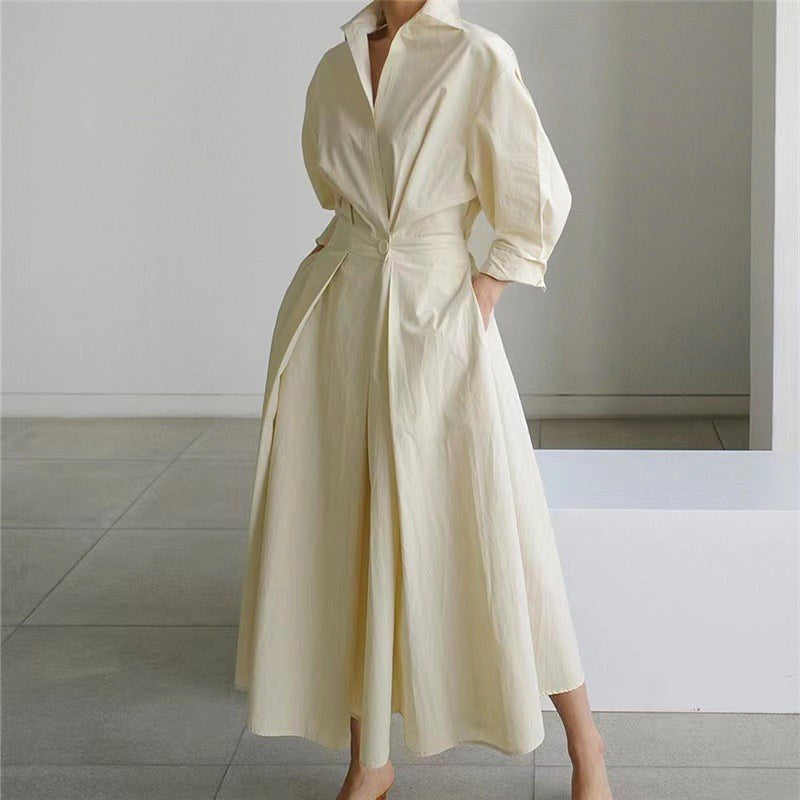 Naomi | Women's Collared Wrap Maxi Dress, Front Wrap Evening Dress | Dressific