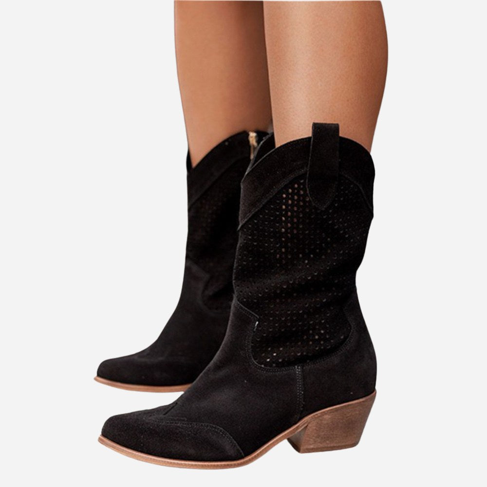 Natalie | Women's Cowboy Style Orthopedic Boots, Supportive Summer Festival Footwear for Casual Events