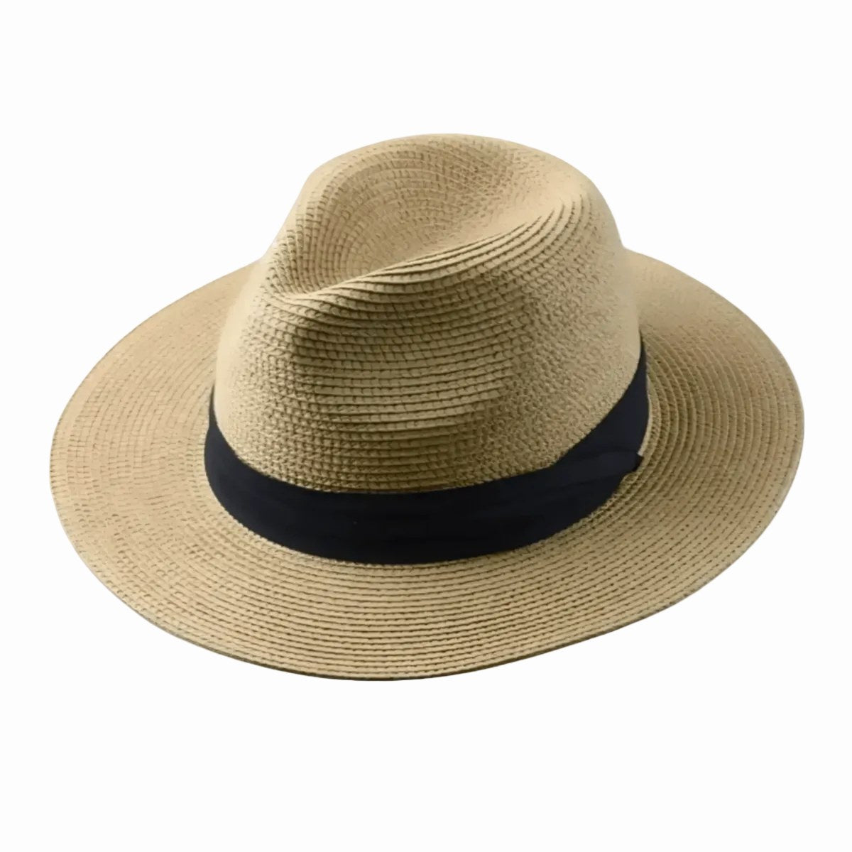 Noah | Men's Classic Panama Hat, Wide-Brim Straw Hat | Dressific