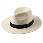 Noah | Men's Classic Panama Hat, Wide-Brim Straw Hat | Dressific