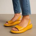 Ottilie | Women's Comfort Slide Sandals - Yellow