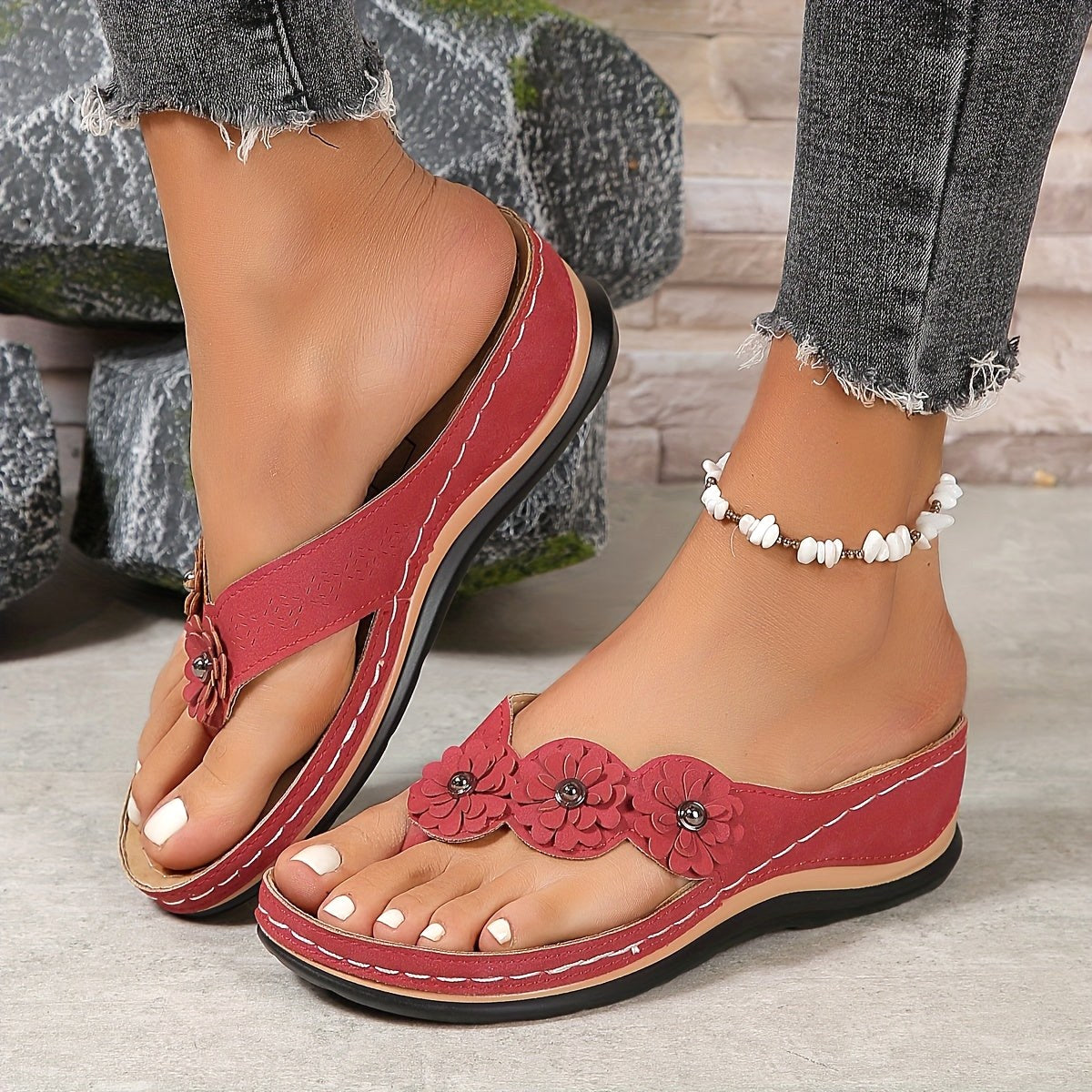 Pippa | Women's Orthopedic Slip-On Sandals, Supportive Summer Footwear for Walking and Everyday Wear