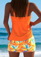 Rachel | Women's Tropical Print Tankini Swimsuit, Flattering Summer Swimwear for Holidays and Beach Days, Flattering Summer Swimwear for Holidays and Beach Days - image 2