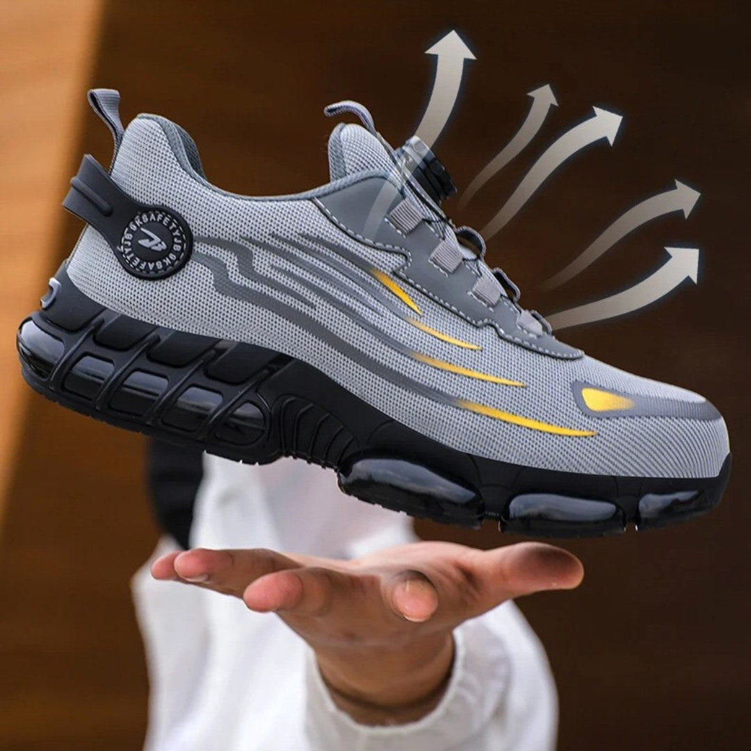 Rhys | Men's Safety Work Shoes, Slip-Resistant Walking Shoes | Dressific