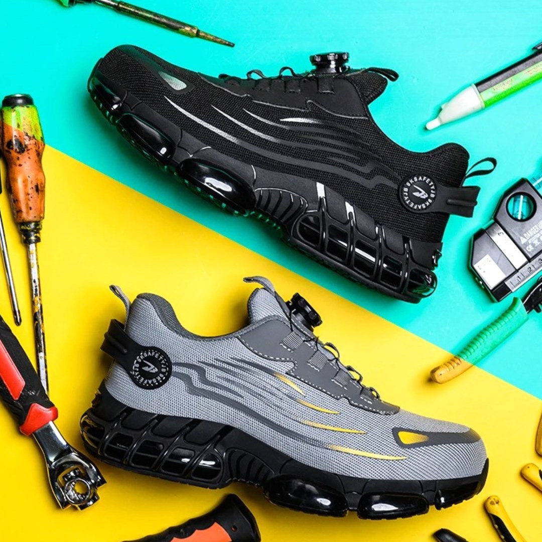 Rhys | Men's Safety Work Shoes, Slip-Resistant Walking Shoes | Dressific