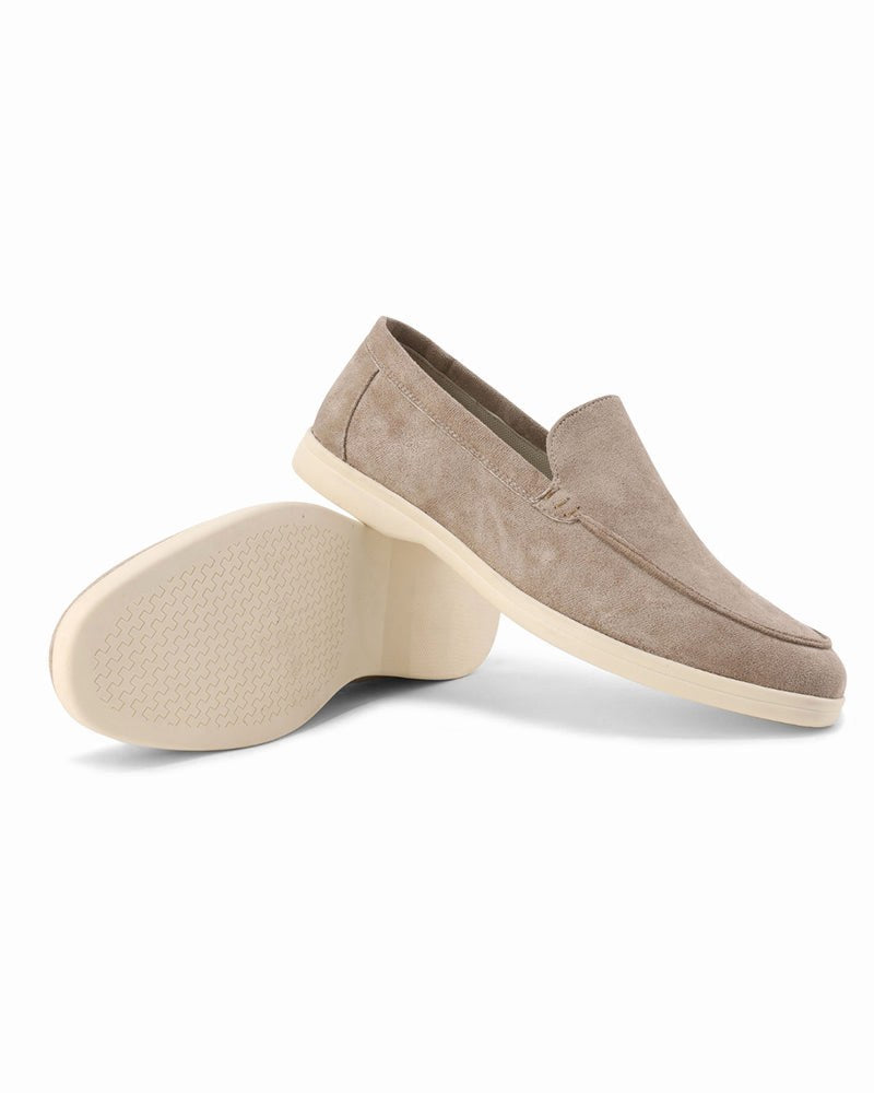 Riley | Men's Suede-Effect Slip-On Loafers, Smart Casual Loafers | Dressific
