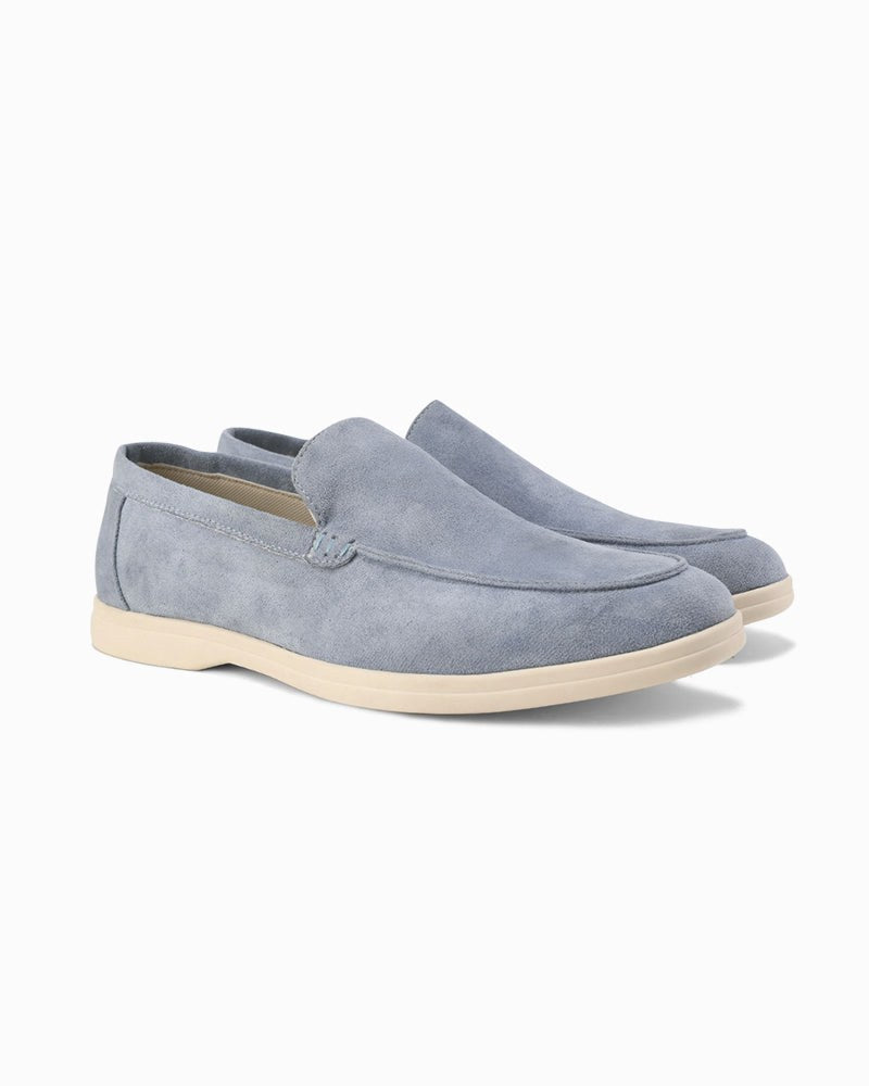 Riley | Men's Suede-Effect Slip-On Loafers, Smart Casual Loafers | Dressific
