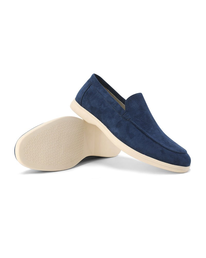 Riley | Men's Suede-Effect Slip-On Loafers, Smart Casual Loafers | Dressific