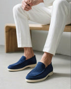 Riley | Men's Suede-Effect Slip-On Loafers, Smart Casual Loafers | Dressific