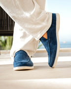 Riley | Men's Suede-Effect Slip-On Loafers, Smart Casual Loafers | Dressific