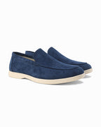 Riley | Men's Suede-Effect Slip-On Loafers, Smart Casual Loafers | Dressific