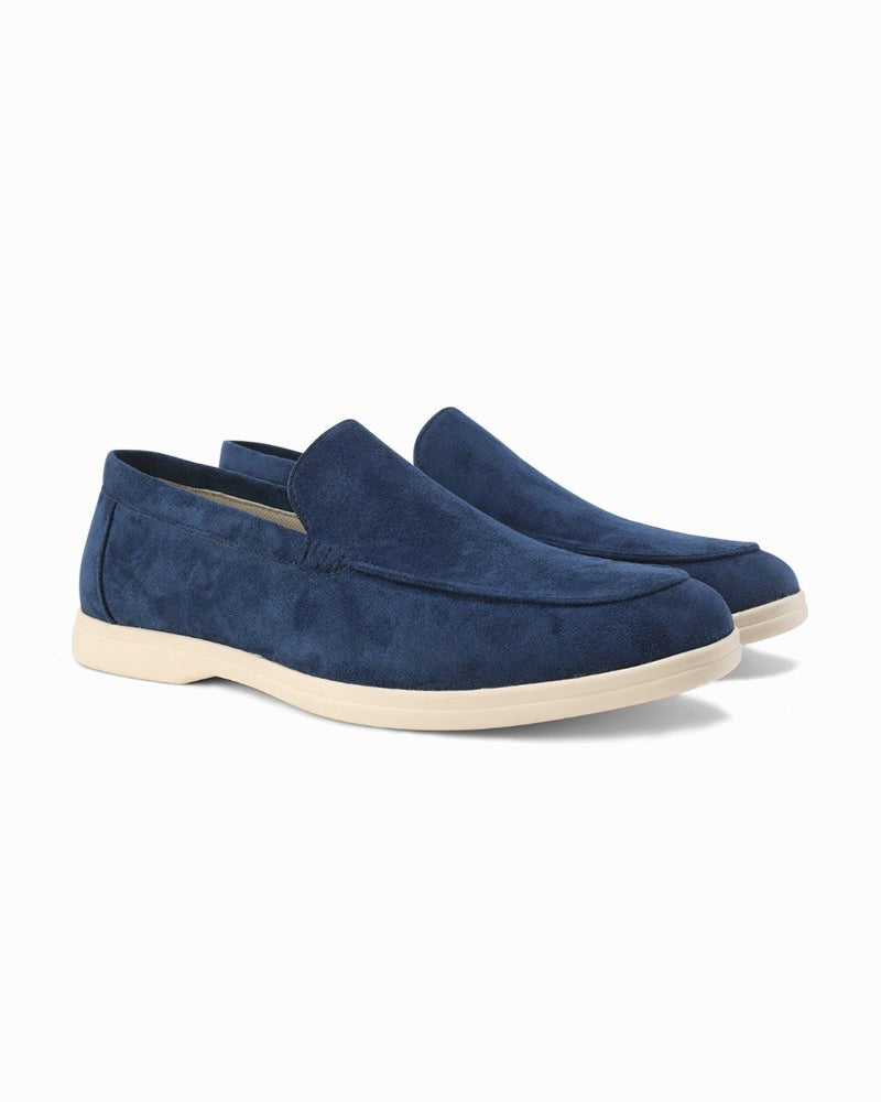 Riley | Men's Suede-Effect Slip-On Loafers, Smart Casual Loafers | Dressific