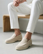 Riley | Men's Suede-Effect Slip-On Loafers, Smart Casual Loafers | Dressific