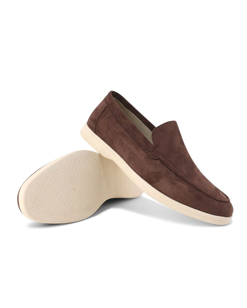 Riley | Men's Suede-Effect Slip-On Loafers, Smart Casual Loafers | Dressific