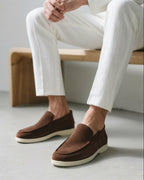 Riley | Men's Suede-Effect Slip-On Loafers, Smart Casual Loafers | Dressific