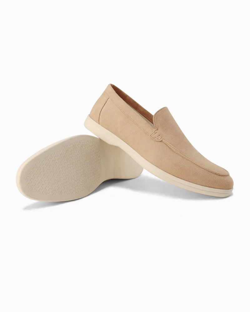 Riley | Men's Suede-Effect Slip-On Loafers, Smart Casual Loafers | Dressific