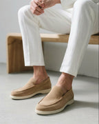 Riley | Men's Suede-Effect Slip-On Loafers, Smart Casual Loafers | Dressific