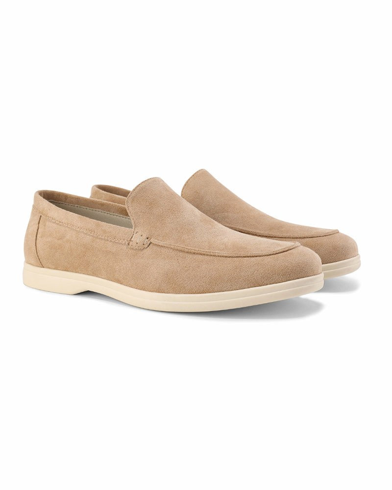 Riley | Men's Suede-Effect Slip-On Loafers, Smart Casual Loafers | Dressific