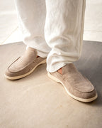 Riley | Men's Suede-Effect Slip-On Loafers, Smart Casual Loafers | Dressific