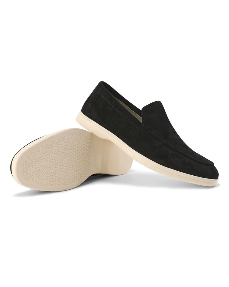 Riley | Men's Suede-Effect Slip-On Loafers, Smart Casual Loafers | Dressific