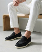 Riley | Men's Suede-Effect Slip-On Loafers, Smart Casual Loafers | Dressific
