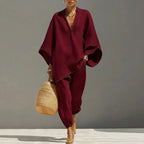 Riley | Women's Batwing Sleeve Two-Piece Set, Coordinated Summer Outfit for Holidays and Casual Wear, Coordinated Summer Outfit for Holidays and Casual Wear - image 7