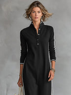 Riley | Women's Button-Down Collar Sweatshirt Maxi Dress, Flattering Summer Dress for Holidays and Everyday Wear, Flattering Summer Dress for Holidays and Everyday Wear - image 6