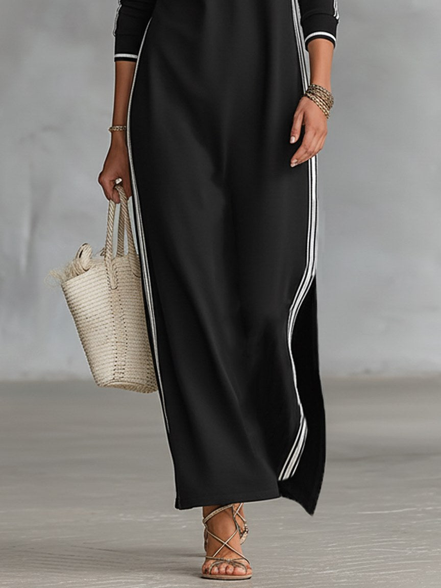 Riley | Women's Button-Down Collar Sweatshirt Maxi Dress, Flattering Summer Dress for Holidays and Everyday Wear, Flattering Summer Dress for Holidays and Everyday Wear - image 7