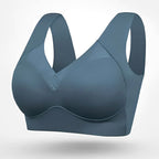 Roxanne | Women's Seamless Bra with Adjustable Straps, Wire-Free Support Bra | Dressific | Dark blue