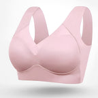 Roxanne | Women's Seamless Bra with Adjustable Straps, Wire-Free Support Bra | Dressific | Light blue