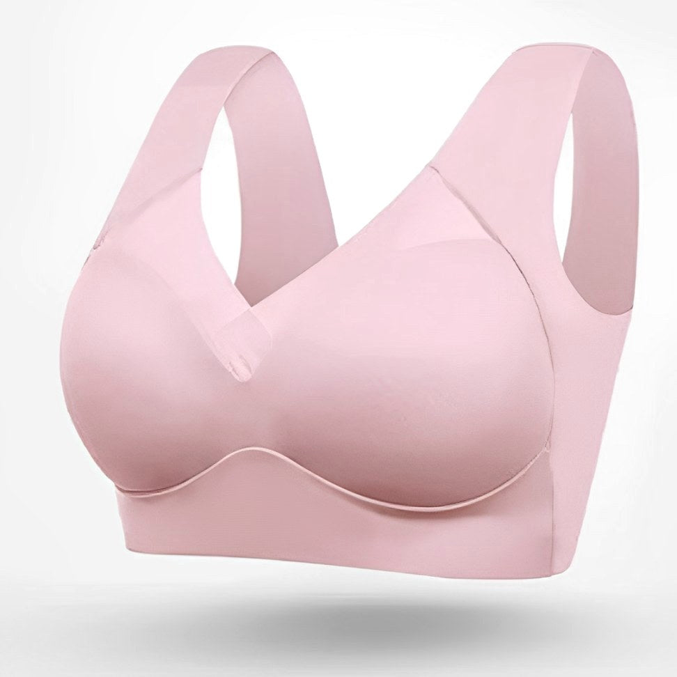 Roxanne | Women's Seamless Bra with Adjustable Straps, Wire-Free Support Bra | Dressific | Light blue