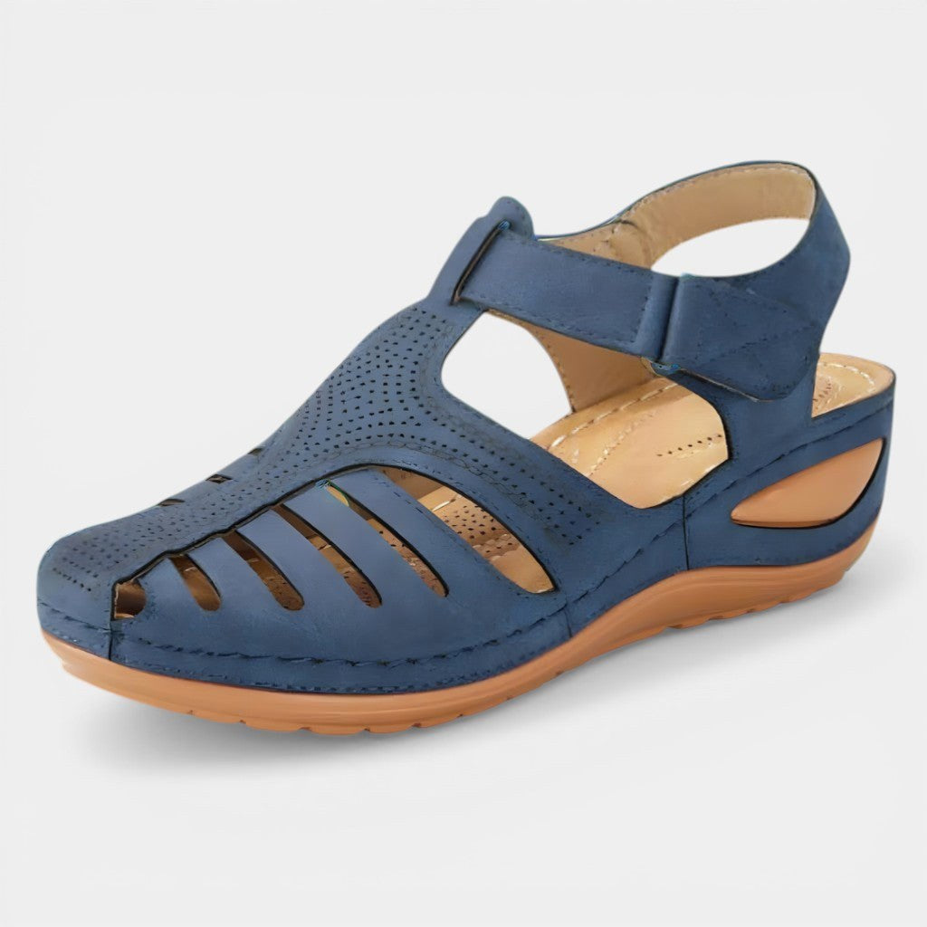 Shayla | Women's Orthopaedic Slip-On Sandals, Corrective Comfort Sandals | Dressific | Azul