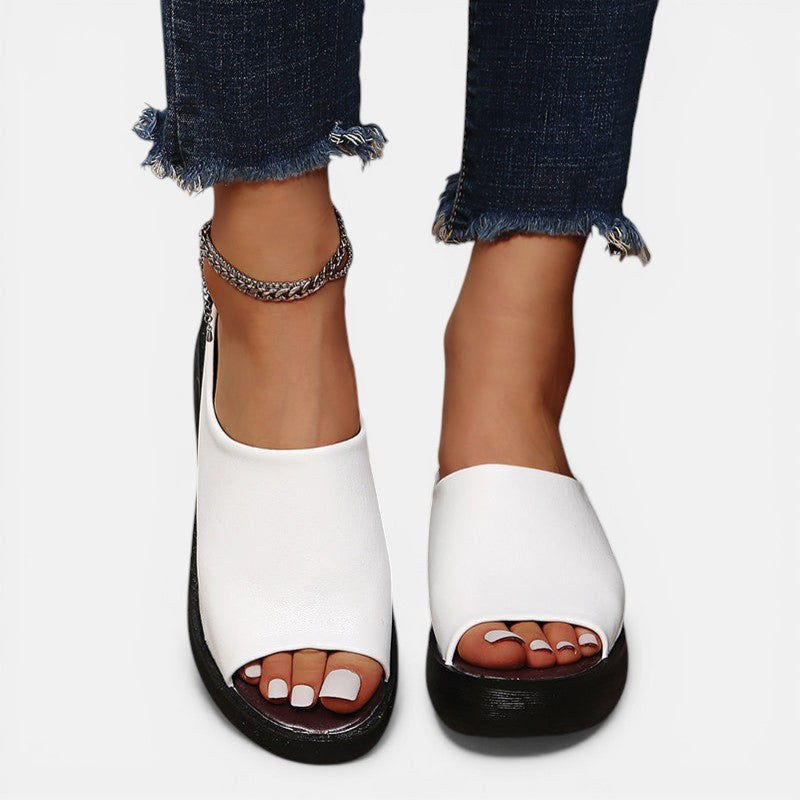 Tahnee | Women's Orthopaedic Slip-On Sandals, Comfort Everyday Sandals | Dressific | Negro
