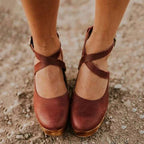 Teresa | Women's Closed-Toe Wedge Heels with Ankle Strap, Comfort-Focused Summer Footwear for Events and Evening Wear