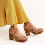 Teresa | Women's Closed-Toe Wedge Heels with Ankle Strap, Comfort-Focused Summer Footwear for Events and Evening Wear