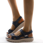 Tiarna | Women's Orthopedic Flat Strap Sandals, Supportive Everyday Sandals | Dressific