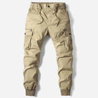 William | Men's Cargo Joggers, Relaxed-Fit Trousers | Dressific | Khaki