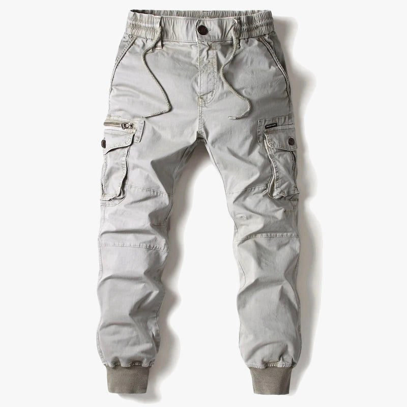 William | Men's Cargo Joggers, Relaxed-Fit Trousers | Dressific | Black