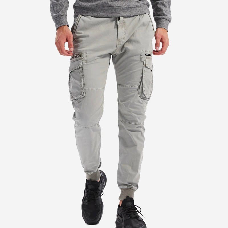 William | Men's Cargo Joggers, Relaxed-Fit Trousers | Dressific | Green