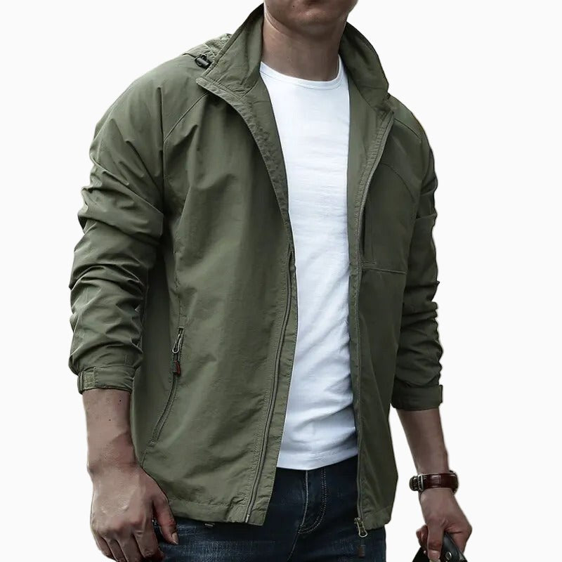 Zac | Men's Waterproof Cargo Jacket, Lightweight Outdoor Jacket | Dressific